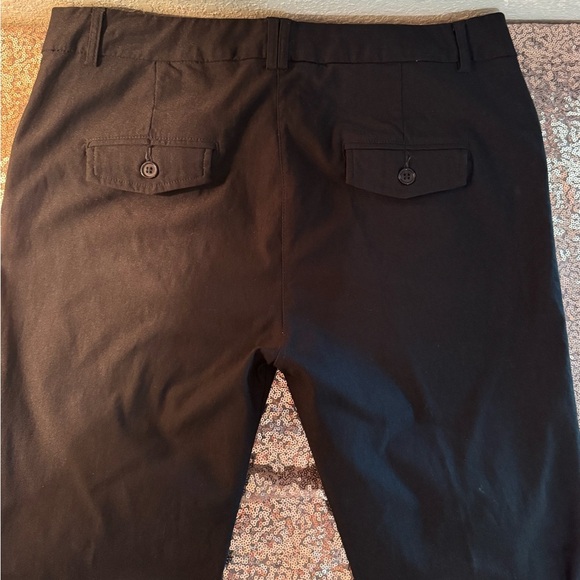 3/for $15 🍒 LABIJOU Classic Black Straight Leg Stretchy Work Slacks 🖤 (Size 8) - Picture 9 of 11